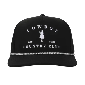 Cowboy Country Club Horse Roped Snapback Golf Hat