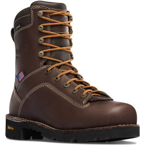 Men's Danner Quarry USA 8" GTX Alloy Toe Waterproof Work Boots Outdoor 14 Brown