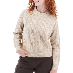 Women's Aventura Pullover Sweater Castella Fisherman Small Natural