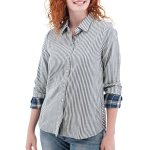 Women's Old Ranch Leena Long Sleeve Button Up Shirt Medium Blue
