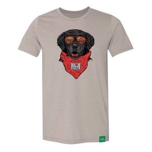 Men's Wild Tribute Parker The Utah Dog T-Shirt Large Stone