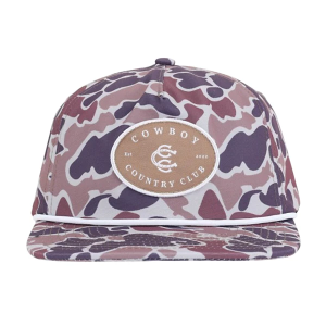 Cowboy Country Club Roped Patch Snapback Golf Hat