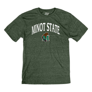Minot State Beavers Blue 84 Archie T-Shirt XLarge Forest