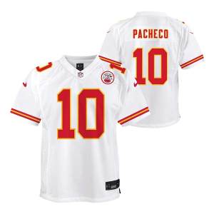 Kansas City Chiefs Isiah Pacheco #10 Nike Game Kids' Jersey Large White