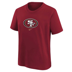 Kids' San Francisco 49ers Nike Logo T-Shirt Small Red