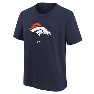 Kids' Denver Broncos Nike Logo T-Shirt Small Navy