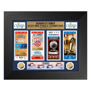 Highland Mint Oklahoma City Thunder 2025 Deluxe Road to the NBA Championship Ticket & Gold Coin Photo Mint