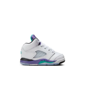 Air Jordan 5 Retro "Grape" Sneakers Toddler 4T Regular White/New Emerald/Grape Ice/Black