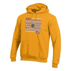 LSU Tigers Champion Hoodie Small Yellow