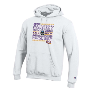 LSU Tigers Champion Hoodie XLarge White