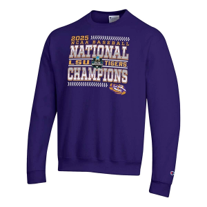 LSU Tigers Champion Crew 2XLarge Purple