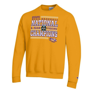 LSU Tigers Champion Crew Small Yellow