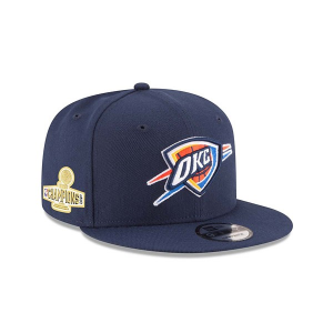 Oklahoma City Thunder New Era 2025 Finals Champions 9Fifty Adjustable Hat One Size Navy