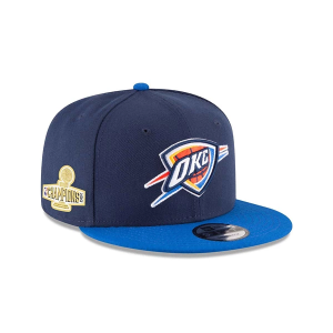 Oklahoma City Thunder New Era 2025 Finals Champions 2 Tone 9Fifty Adjustable Hat One Size Navy