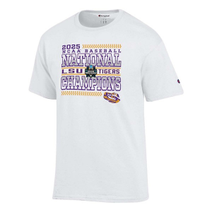 LSU Tigers Champion 2025 World Series Champions T-Shirt 3XLarge White
