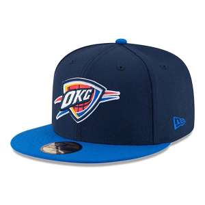 Kids' Oklahoma City Thunder New Era 2025 Finals Champions 9FIFTY Fitted Hat One Size Navy