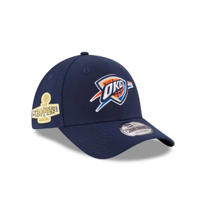 Oklahoma City Thunder New Era 2025 Finals Champions 9Forty Adjustable Hat One Size Navy