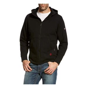 Men's Ariat FR DuraStretch Hoodie Work Full Zip XLarge Black
