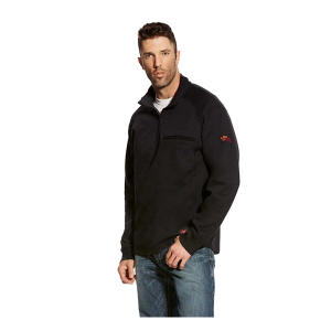 Men's Ariat FR Rev Long Sleeve 1/4 Zip XLarge Black