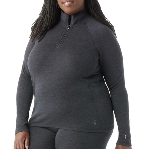 Women's Smartwool Classic All-Season Merino Long Sleeve 1/4 Zip 2X Charcoal Heather