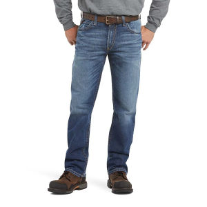 Men's Ariat FR M4 Basic Relaxed Fit Bootcut Jeans Alloy 32 36
