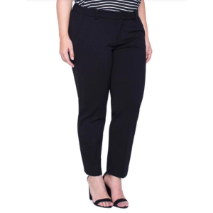 Women's Liverpool Los Angeles Kelsey Knit Dress Pants 14W Black