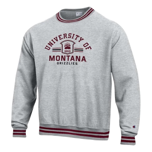 Montana Grizzlies Champion Crew Medium Grey Heather