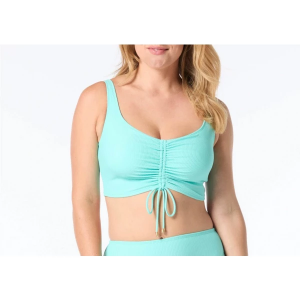 Women's Coco Reef Elevate Shirred Underwire Swim Bikini Top Contemporary 40DD Sea Jade
