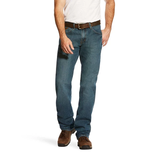 Men's Ariat Rebar Fashion M4 Lowrise Relaxed Fit Bootcut Jeans Carbine 36 32