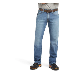 Men's Ariat Big & Tall Rebar M4 DuraBasic Bootcut Jeans Blue Haze 40 34