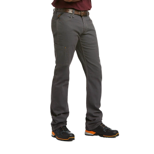 Men's Ariat Rebar M4 Low Rise DuraStretch Made Tough Stackable Straight Leg Work Utility Pants 36 Rebar Grey