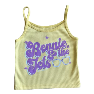 Girls' Rowdy Sprout Bennie And The Jets Scoop Neck Tank Top 14 Sunshine