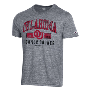 Oklahoma Sooners Champion Boomer T-Shirt Small Grey Heather
