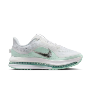 Women's Nike Pegasus Premium Running Shoes 6.5 Regular White/Metallic Silver-Mint Foam-Cannon