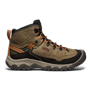 Men's KEEN Targhee IV Mid Waterproof Hiking Boots Outdoor 11.5 Sea Turtle/Roasted Pecan