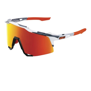 Men's 100% 100% SPEEDCRAFT Sunglasses Grey Camo/HiPER Red