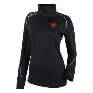 Oklahoma State Cowboys Columbia Women's Shotgun 2.0 Arch Logo 1/4 Zip 2XLarge Black