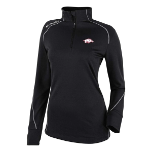 Arkansas Razorbacks Columbia Women's Shotgun 2.0 1/4 Zip Large Black
