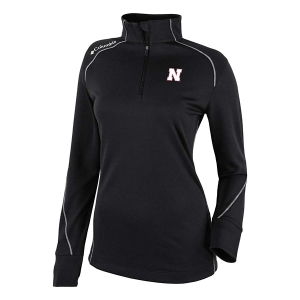 Nebraska Cornhuskers Columbia Women's Shotgun 2.0 1/4 Zip Medium Black