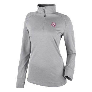 Texas A&M Aggies Columbia Women's Shotgun 2.0 State Logo 1/4 Zip Large Cool Grey