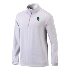 Baylor Bears Columbia Even Lie Pullover 1/4 Zip 2XLarge Cool Grey