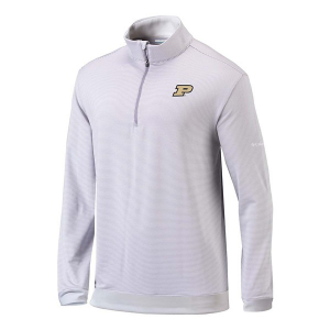 Purdue Boilermakers Columbia Even Lie 1/4 Zip Large Cool Grey