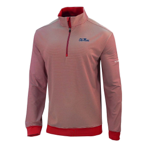 Mississippi Rebels Columbia Even Lie 1/4 Zip 2XLarge Intense Red