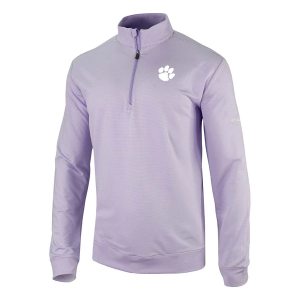Clemson Tigers Columbia Even Lie Pullover 1/4 Zip XLarge Frosted Purple