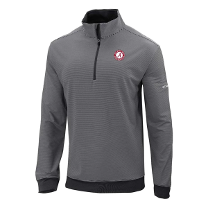 Alabama Crimson Tide Columbia Even Lie Pullover 1/4 Zip Medium Black