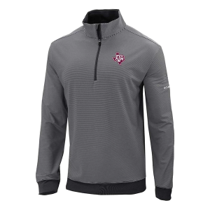 Texas A&M Aggies Columbia Even Lie State Logo 1/4 Zip XLarge Black