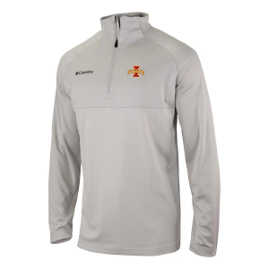 Iowa State Cyclones Columbia Rockin' It Pullover Decorated 1/4 Zip Small Nimbus Grey