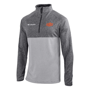 Oklahoma State Cowboys Columbia Rockin' It 1/4 Zip Small City Grey