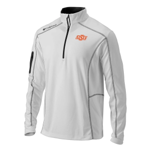 Oklahoma State Cowboys Columbia Shotgun 1/4 Zip Medium White