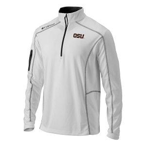 Oregon State Beavers Columbia Shotgun Alternate Logo 1/4 Zip Large White
